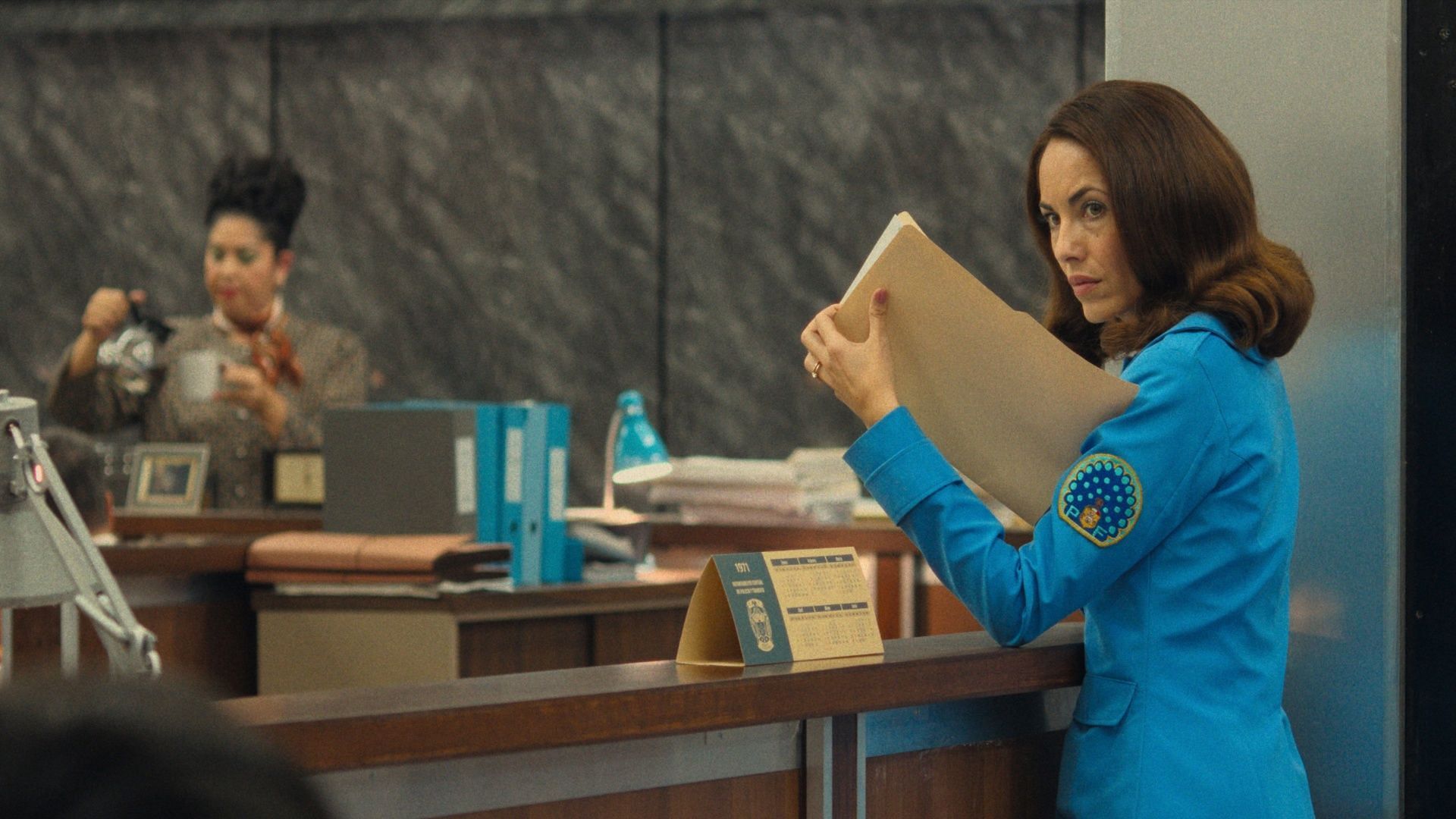 Women in Blue stars Barbara Mori as Maria. (Image via Apple TV+)