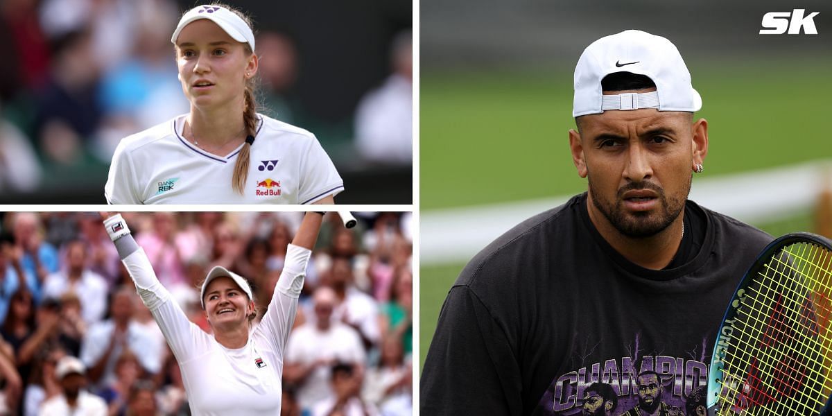 Elena Rybakina and Barbora Jrejcikova (L), Nick Kyrgios (Source: GETTY)