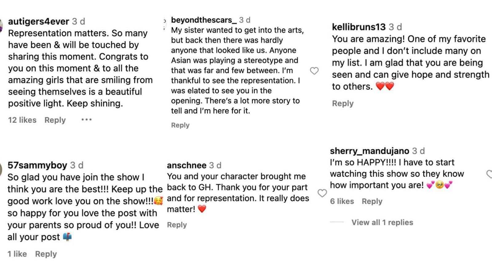 Comments by Fans (Image via Instagram / jgracelopez)