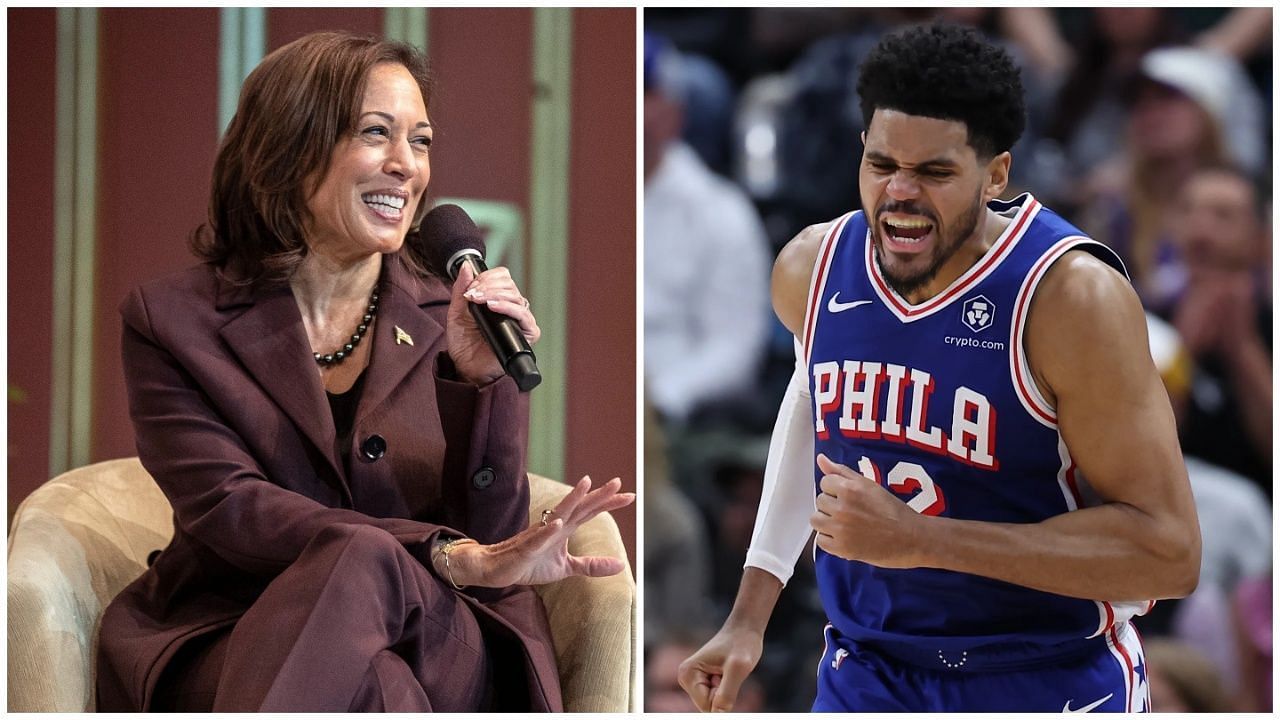 Is Tobias Harris related to Kamala Harris? (Photos: IMAGN)