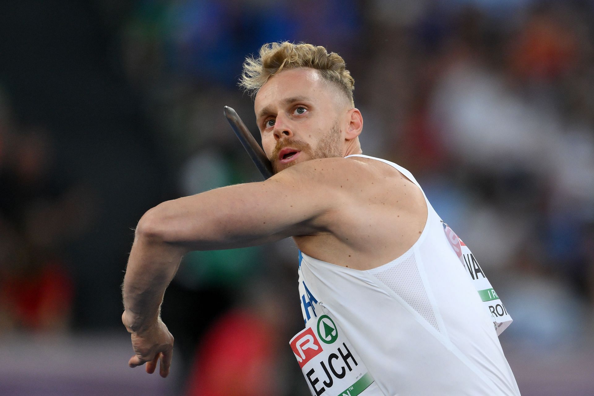 Czech's Jakub Vadlejch won the silver medal at the 2020 Tokyo Olympics. (Image via Getty)