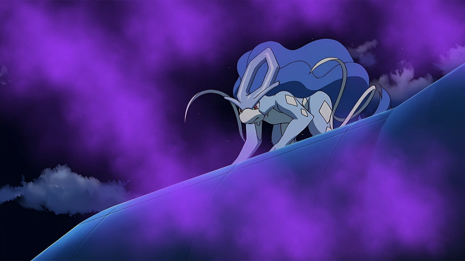 Shiny Suicune in the anime (Image via TPC)