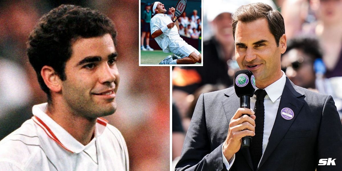 Pete Sampras (L) and Roger Federer. (Images: Getty)