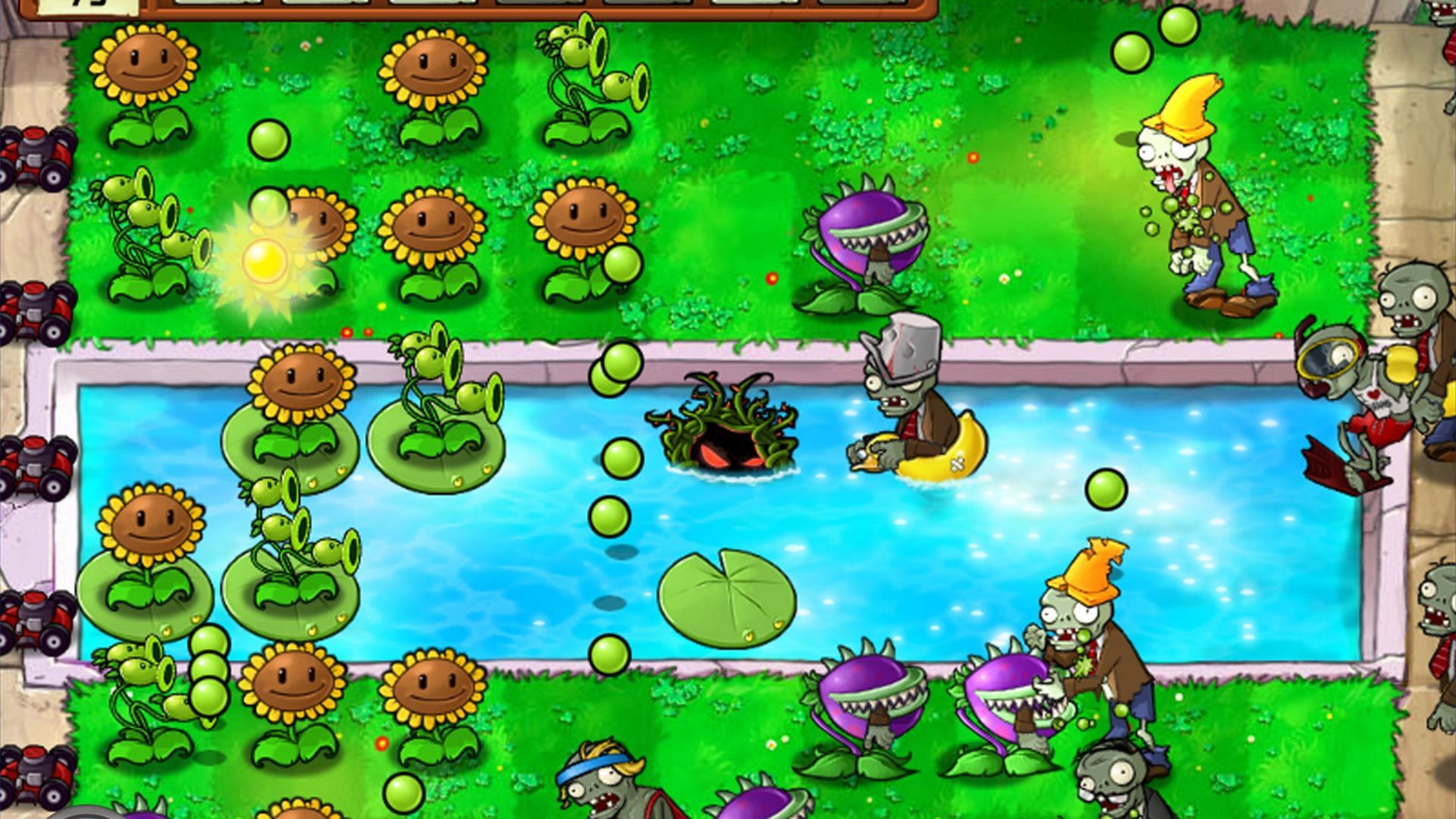 The original Plant vs. Zombies continues to be one of the best strategy games (Image via EA)