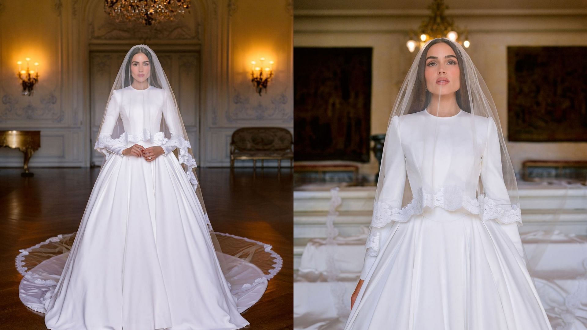 Olivia Culpo wears Dolce &amp; Gabbana wedding dress (Image via @oliviaculpo/ Instagram)