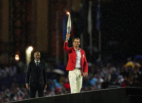 Rafael Nadal at the Paris Olympics. (Photo: Getty)