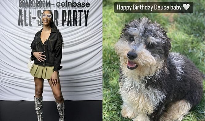 "Missing when he was this little" — A'ja Wilson showers love on beloved pet Deuce on birthday with adorable pics