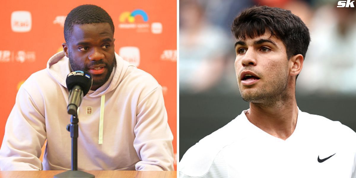 Frances Tiafoe (L) and Carlos Alcaraz (R) [Image Source: Getty Images]