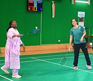 [Watch] President Droupadi Murmu plays badminton match with Olympic medalist Saina Nehwal at Rashtrapati Bhavan