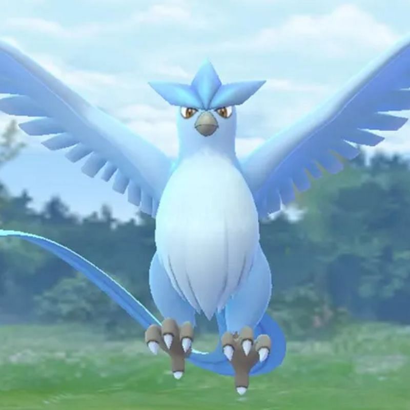 Shiny Articuno in Pokemon GO (Image via TPC)