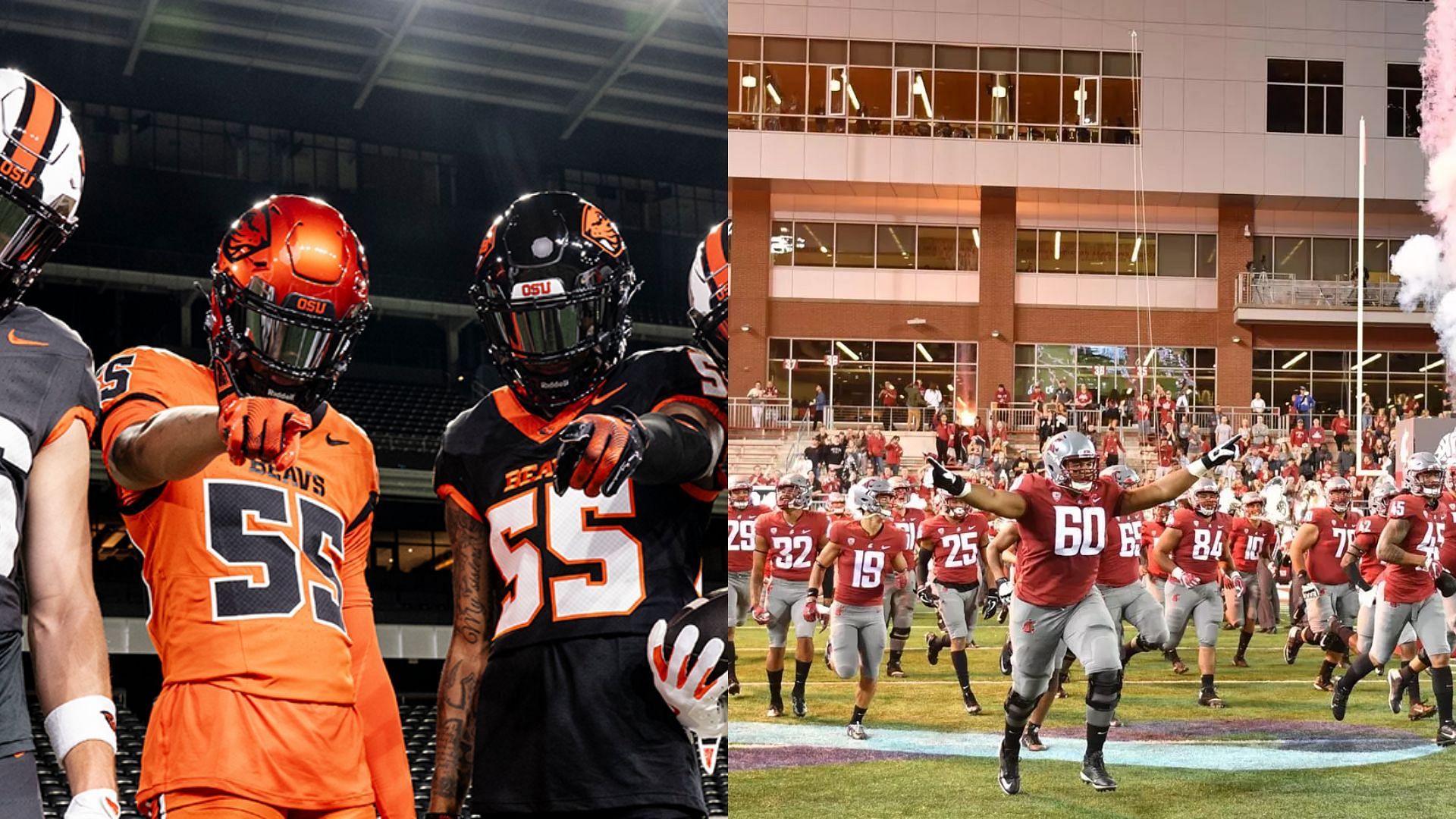 Images courtesy of Oregon State &amp; Washington State Athletics