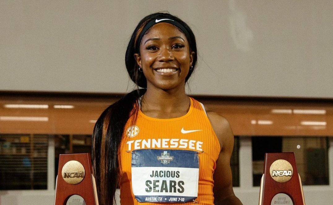 Jacious Sears clocked 10.77 at Tom Jones Invitational (Photo: Instagram/ Jacious Sears)