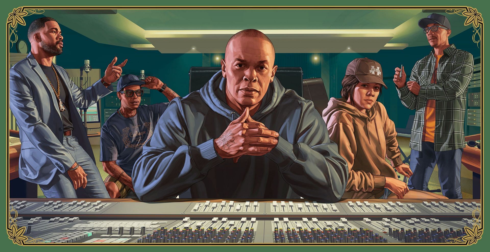 Dr. Dre in The Contract DLC artwork (Image via Rockstar Games)