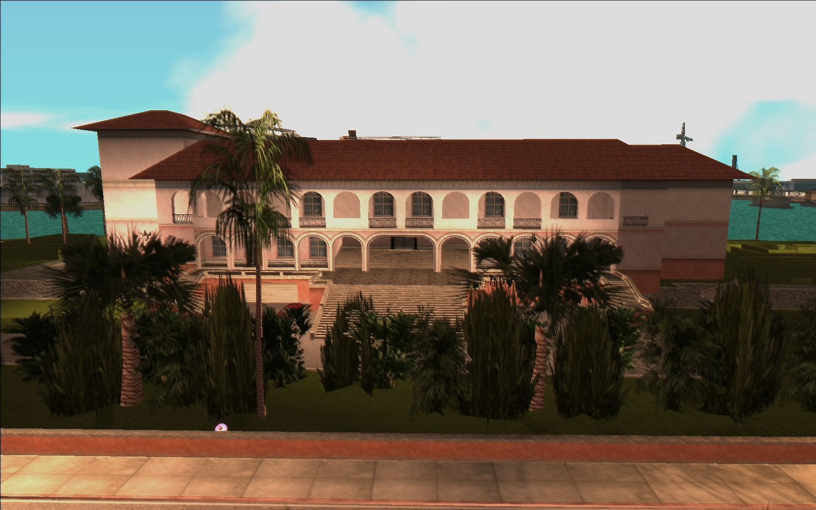 Here&#039;s what the Vercetti Estate looks like (Image via GTA Wiki || Rockstar Games)