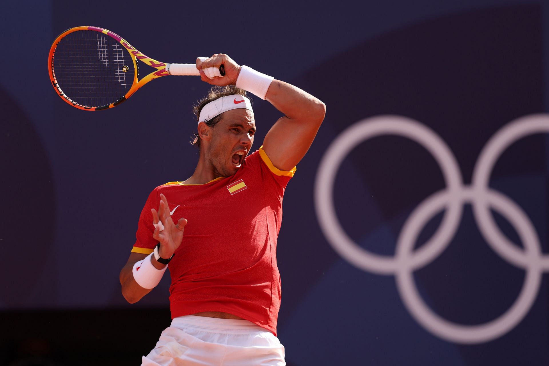 Rafael Nadal at the Olympic Games Paris 2024. (Image via Getty).