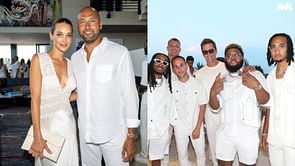 In Photos: Derek Jeter & wife Hannah turn heads in color-coordinated ensemble at A-list gathering ft. Kim Kardashian, Tom Brady & more