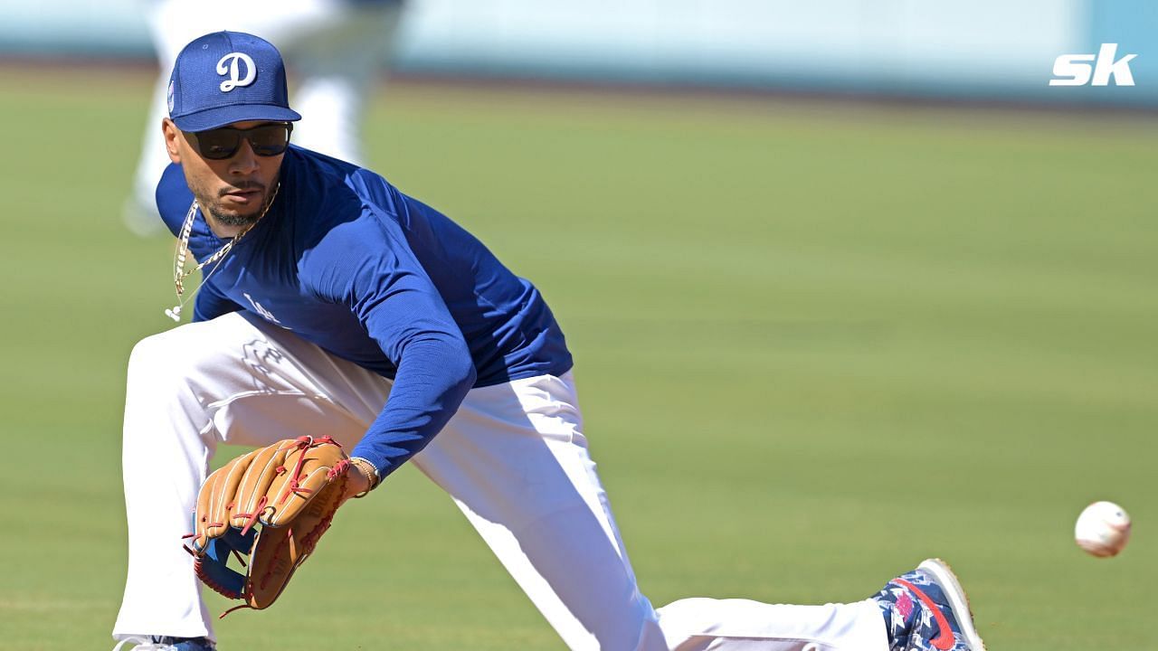 Mookie Betts Injury Update: Dodgers star progressing well in rehab with bat, could take BP soon (Getty)