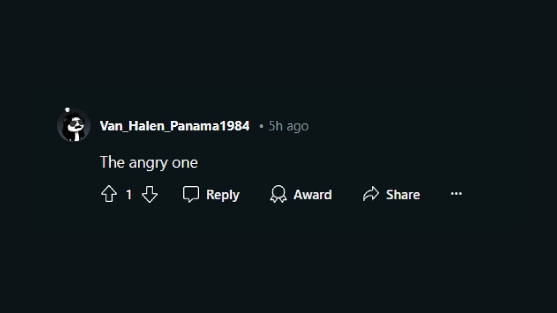 Redditor Van_Halen_Panama1984&rsquo;s comment on the thread (Image via Reddit)