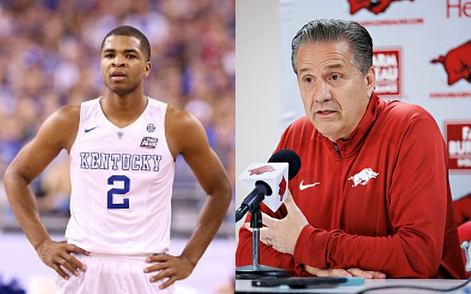 Former Kentucky star Aaron Harrison has zero hate for John Calipari amid Arkansas move: "I think it's all pretty cool"