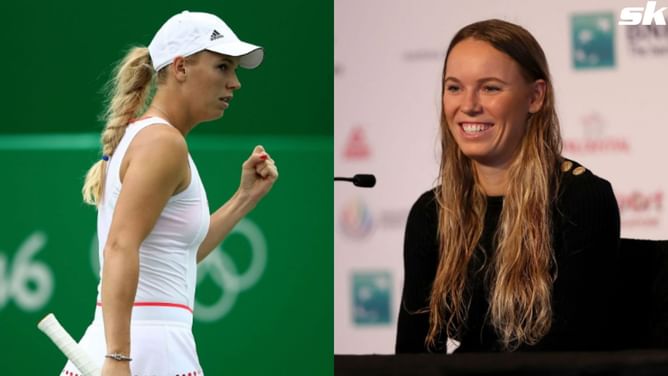 Caroline Wozniacki proudly flaunts her enormous pin collection at Paris Olympics 2024