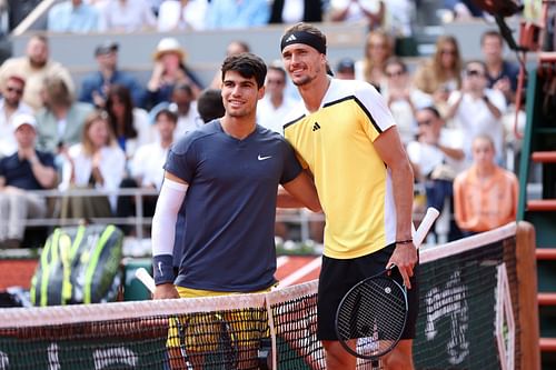 Carlos Alcaraz leads his 2024 head to head over Alexander Zverev (IMAGE: GETTY)