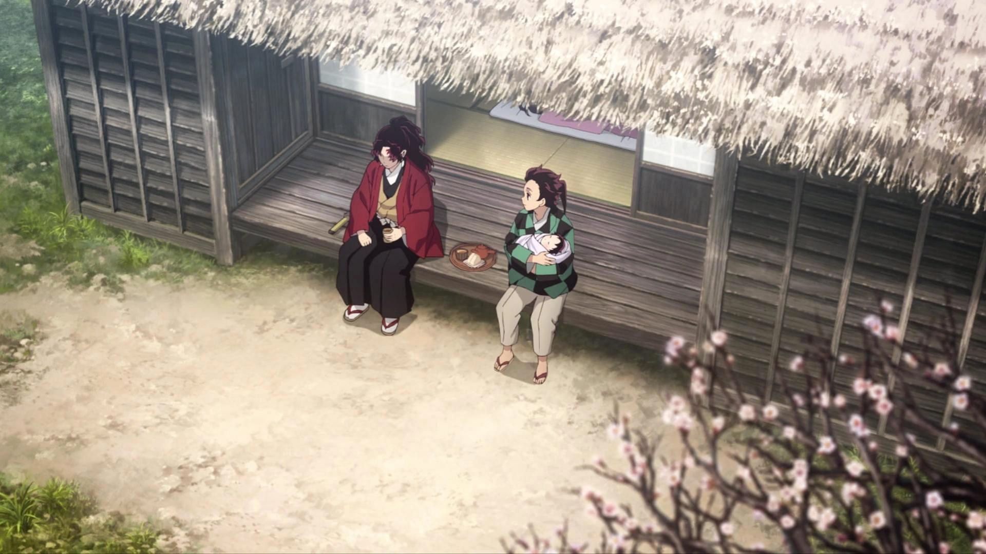 Sumiyoshi and Yoriichi as shown in the anime (Image via Studio Ufotable)