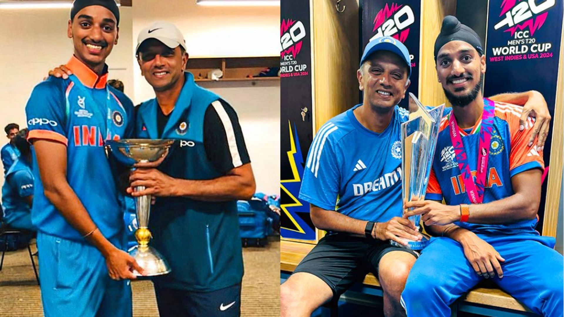 Arshdeep Singh won two trophies under the coaching of Rahul Dravid (P.C.:Arshdeep X)
