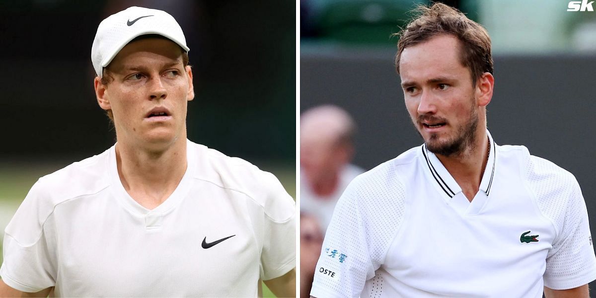 Jannik Sinner (L) and Daniil Medvedev (R) (Source: Getty)