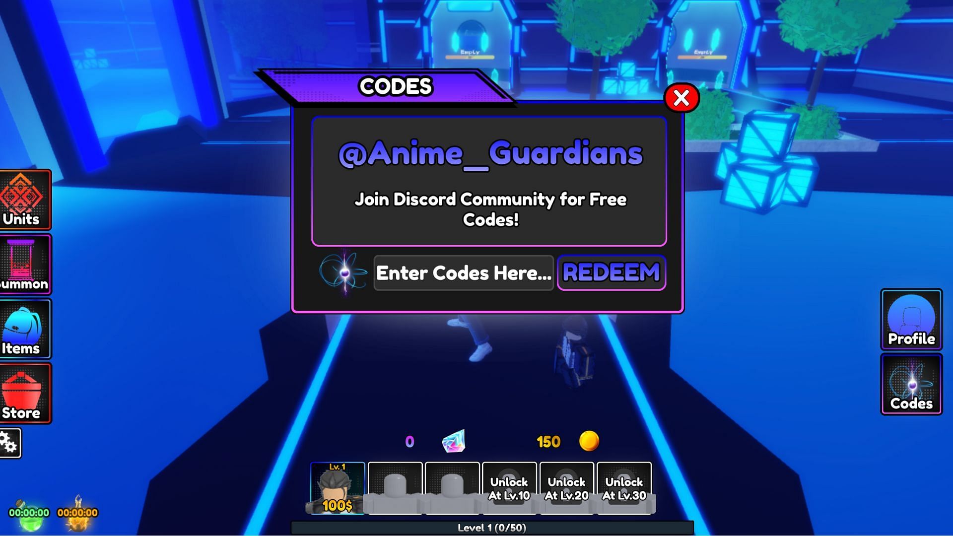 Redeem your code here (Image via Roblox)