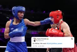 “Definitely gonna bring gold” - Fans react as Nikhat Zareen advances to Paris 2024 Olympics pre-quarterfinals