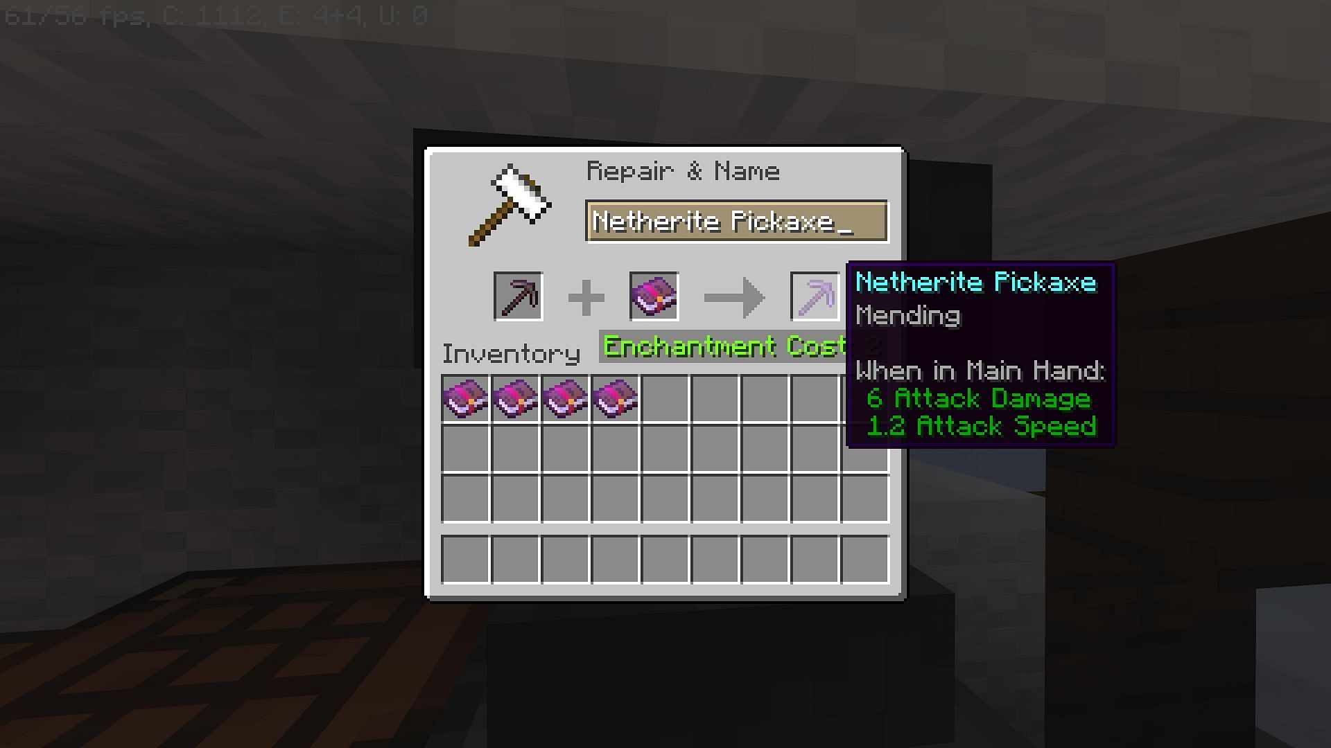 Mending enchantment in Minecraft 1.21 (Image via Mojang Studios)