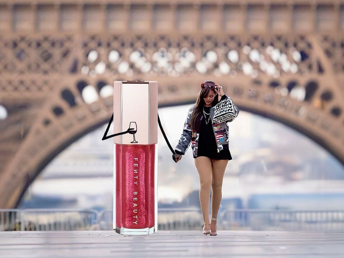 Visuals for Fenty Beauty partnership with Paris 2024 Olympic and Paralympic Games (Image via Instagram/@badgalriri)