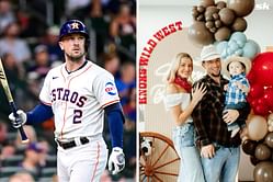 WATCH: Astros star Alex Bregman captures son Knox showing off his batting prowess in cute 'hurricane BP' video