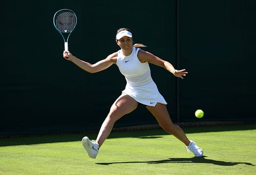 Paula Badosa at the 2024 Wimbledon. (Photo: Getty)