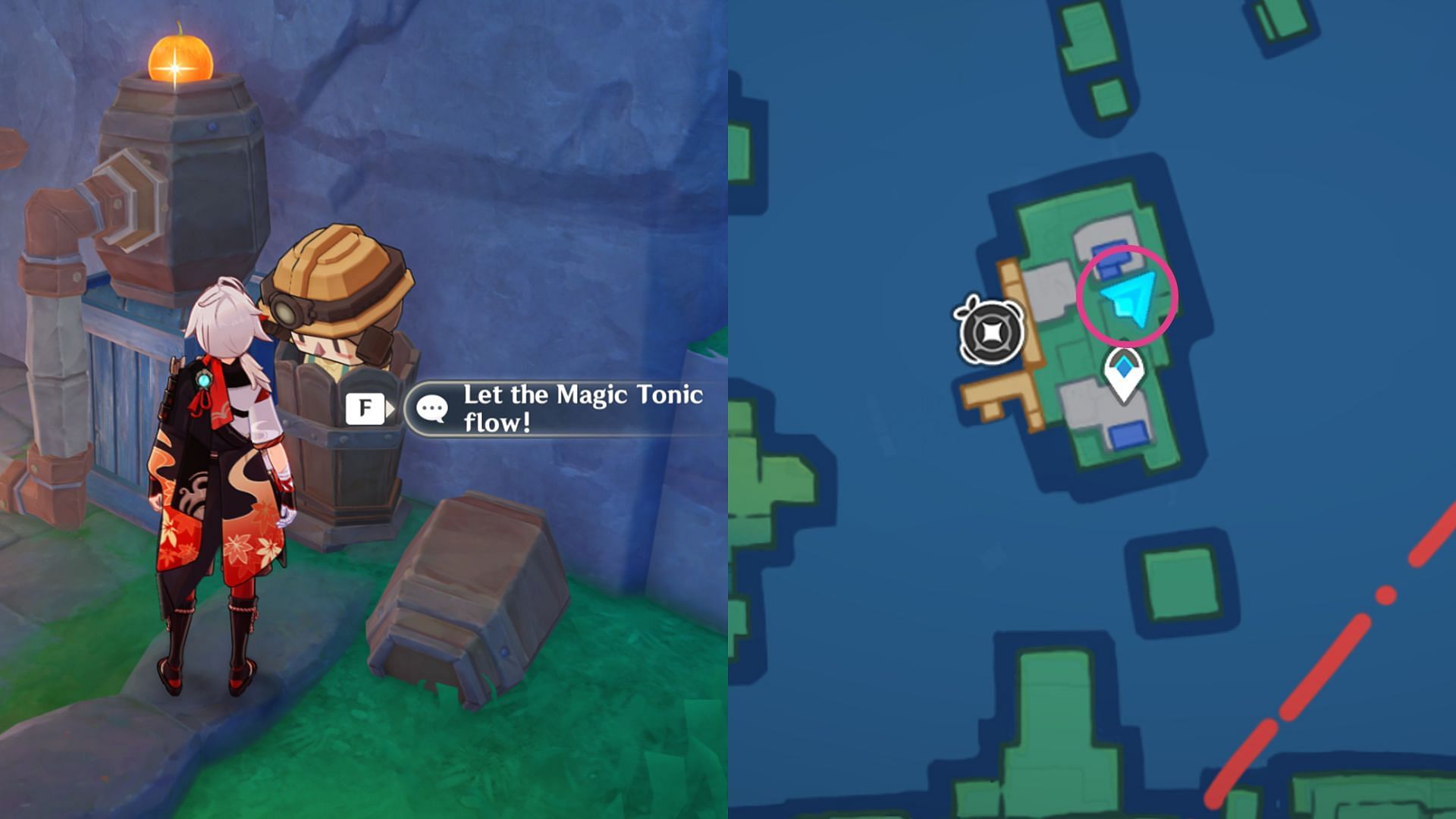 Rotate the pipes accordingly to get a Common Chest (Image via HoYoverse)