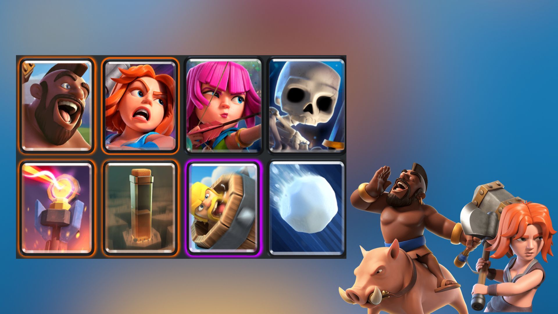 Hog-Quake deck in Clash Royale (Image via SuperCell)