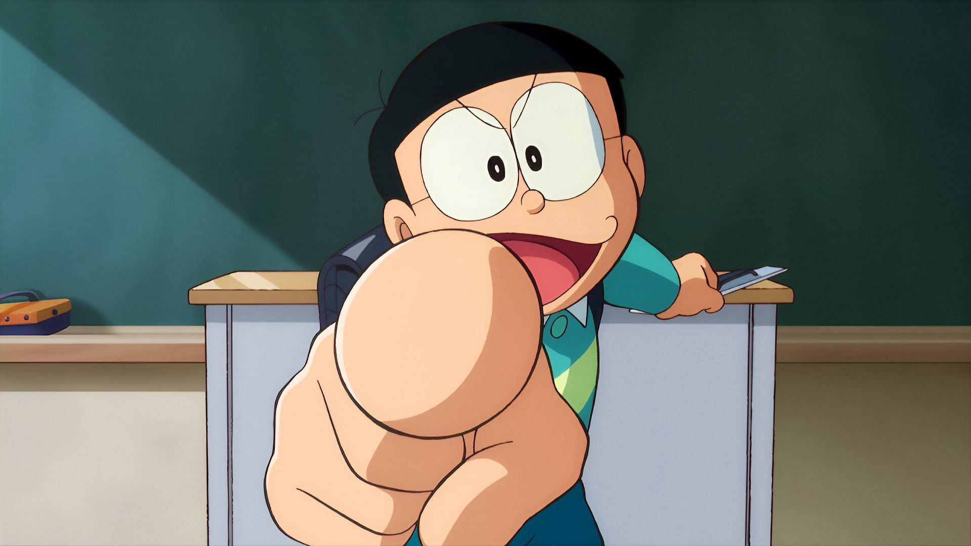 Nobita as seen in the anime (Image via Shi-Ei Animation)