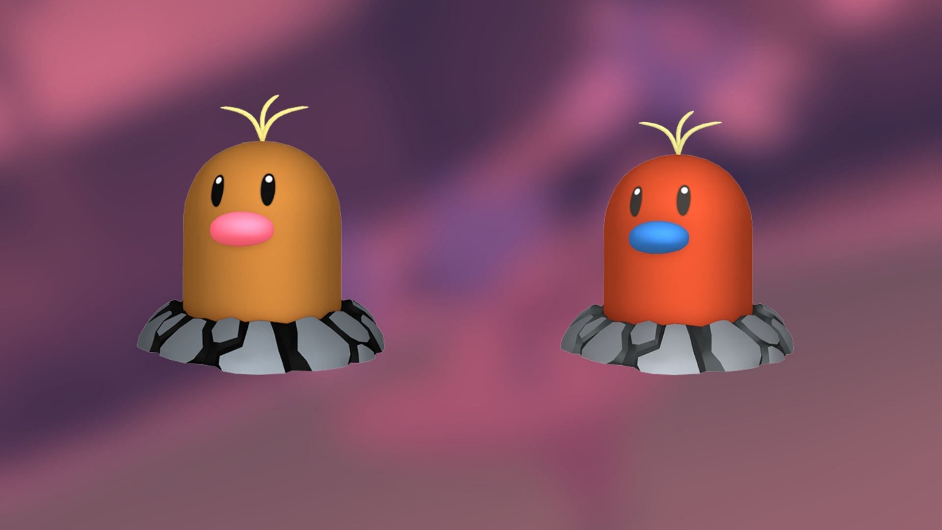 Alolan Diglett and Shiny Alolan Diglett (Image via TPC)