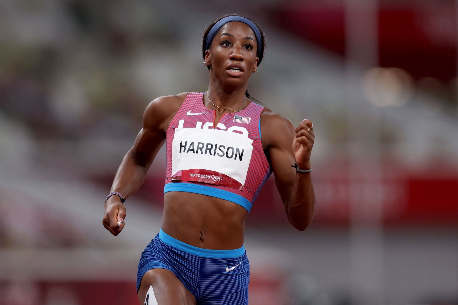 Kendra Harrison at the Tokyo 2020 Olympic Games (Photo by Patrick Smith/Getty Images)
