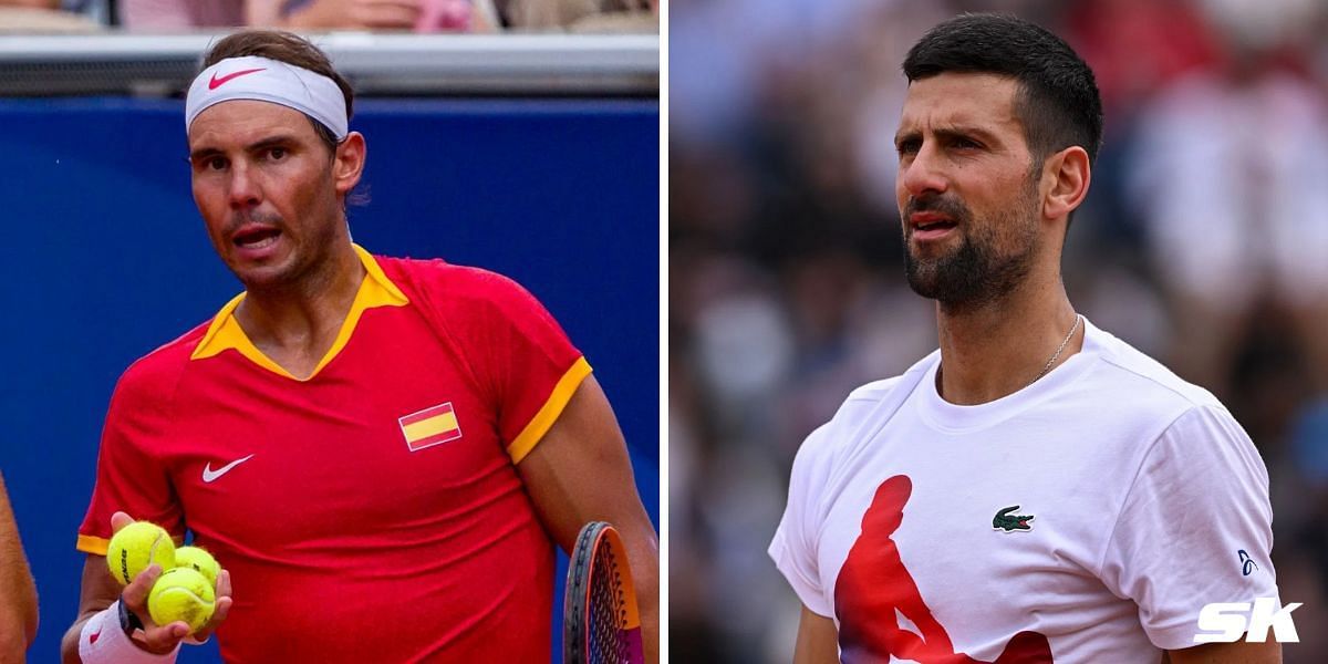 Rafael Nadal (L), Novak Djokovic (R) Image Source: Getty