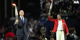 10 incredible pictures from Paris Olympics opening ceremony ft. Rafael Nadal and Zinedine Zidane carrying the Olympic torch