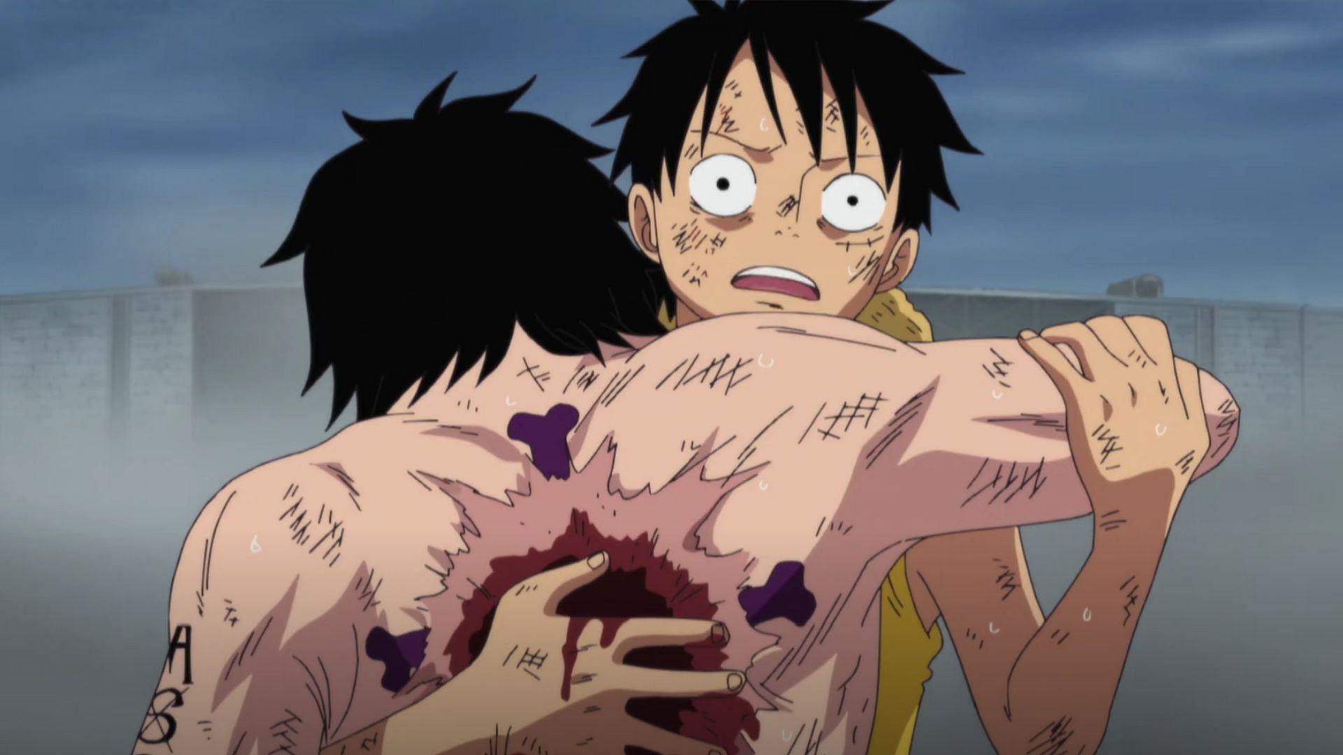 Ace&#039;s death as seen in One Piece (Image via Toei)