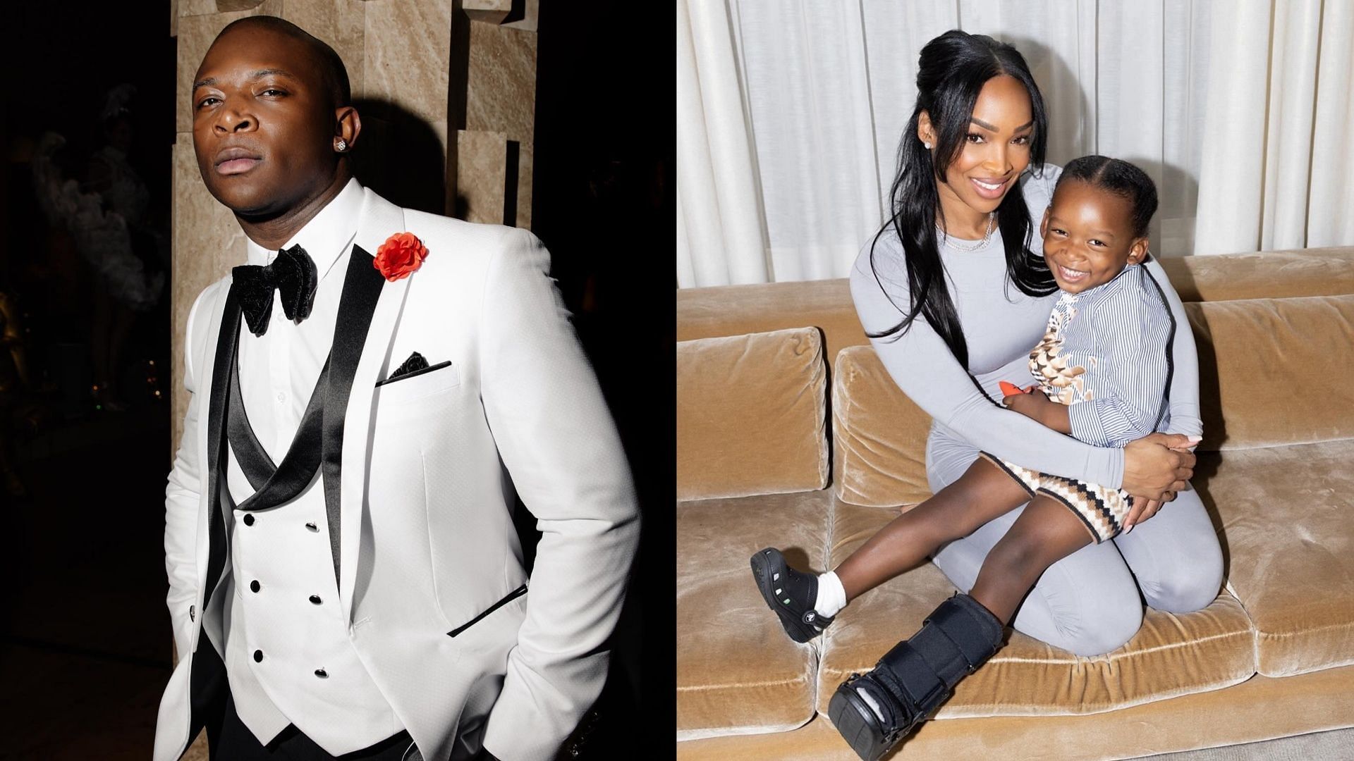 O.T. Genasis hit back at baby mama Malika Haqq (Image via Instagram/@malika, @otgenasis)