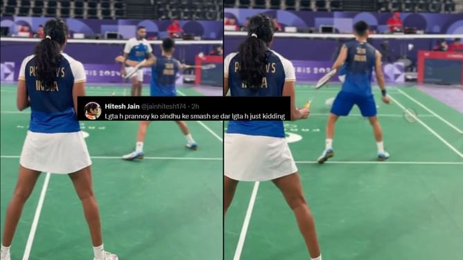 “PV Sindhu be like mein kya karu, phir job chod du” - Fans react to Prannoy’s practice video where no shuttles are sent Sindhu’s way
