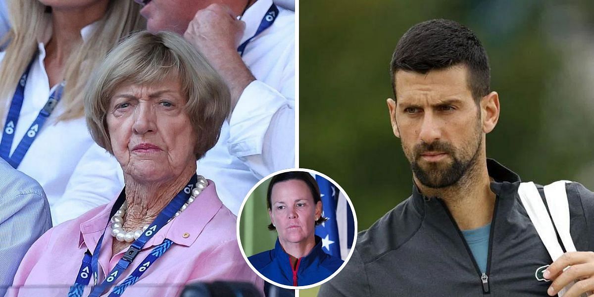 Lindsay Davenport on comparing Novak Djokovic and Margaret Court (Images: GETTY)