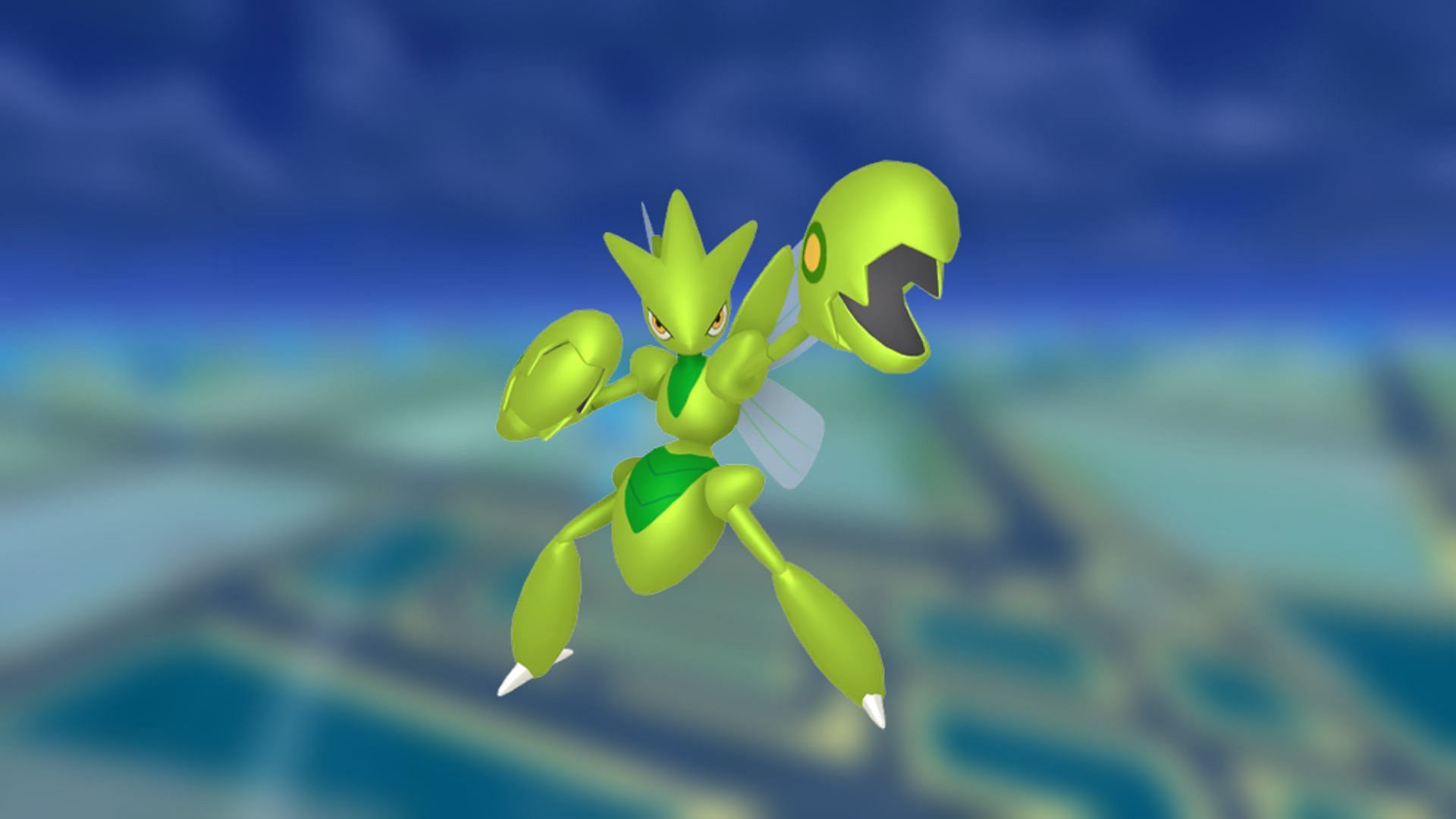 Shiny Scizor has become somewhat endearing after many years of being one of the most awkward-looking shinies (Image via The Pokemon Company)