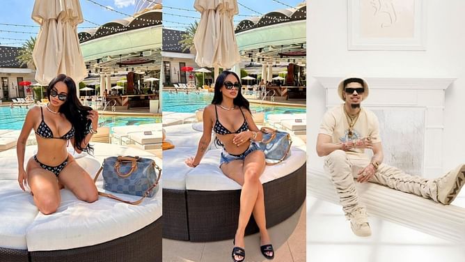 In Photos: LaMelo Ball's girlfriend Ana Montana rocks $1464 Louis Vuitton swimsuit with $4211 shoulder bag