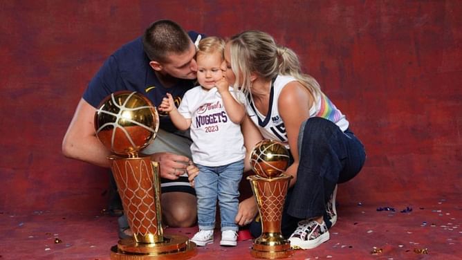 Watch: Nikola Jokic shares wholesome moment with his daughter after Serbia's win over Japan