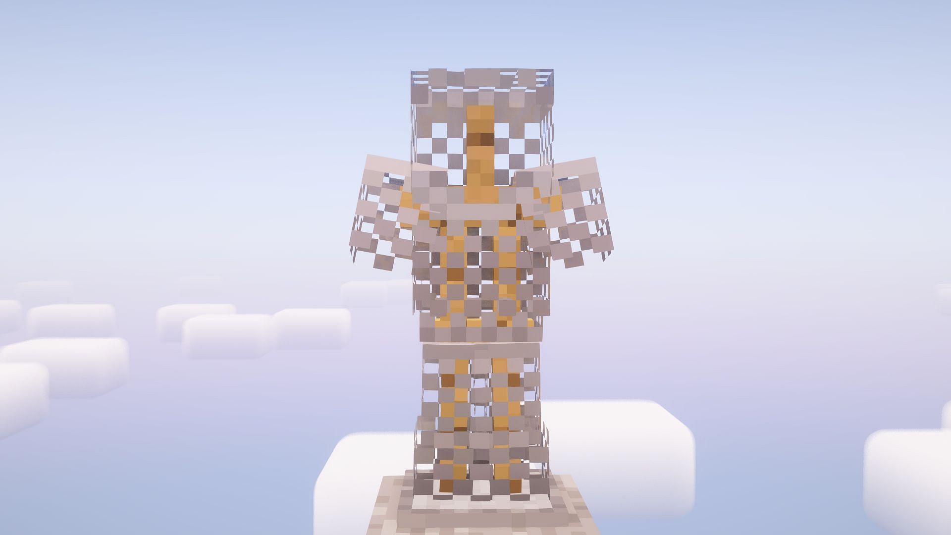 Chainmail armor is one of the rarest finds. (Image via Mojang Studios)