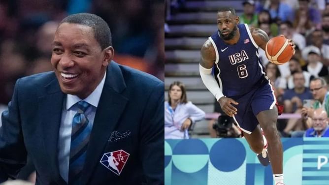 Michael Jordan's biggest rival Isiah Thomas retweets podcaster's emotional message about USA flag bearer LeBron James' "unfair" treatment